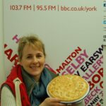 Julia Lewis samples my pie!