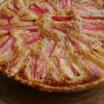 Rhubarb frangipane tart - finished