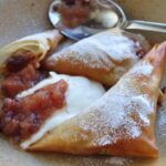 Apple compote samosas