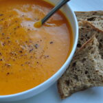 Roasted butternut squash & carrot soup