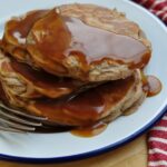 Apple pancakes - pour over toffee sacue - web
