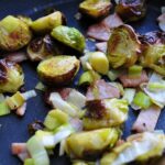 Mix spouts with bacon and leek - web