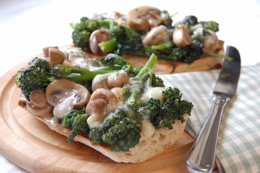 Quick & tasty treat - Purple sprouting broccolli on toast - web
